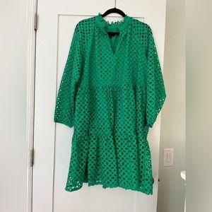 Kelly green jcrew dress